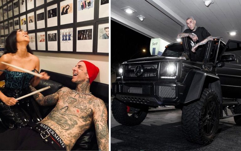 Blink-182-Travis-Barker-Kourtney-Kardashian-cars